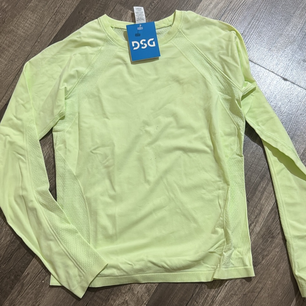 DSG Vibrant Lime Long Sleeve Top Girls 10-12